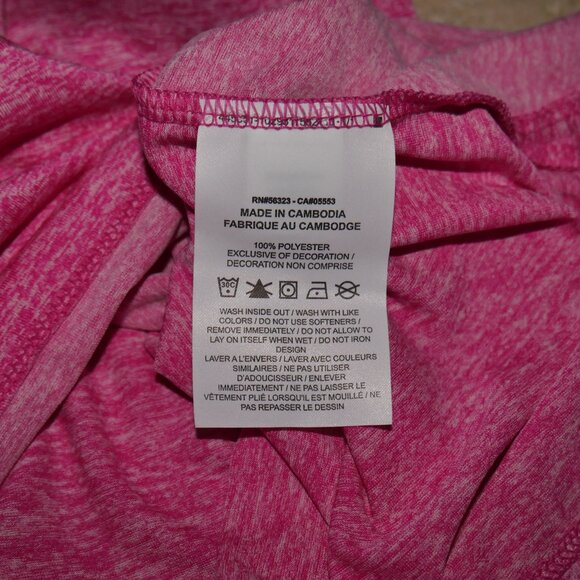 Nike Dri-FIT Mens Size XL Rise 365 Running Shirt Hi Viz Reflective Heather Pink - Picture 8 of 11